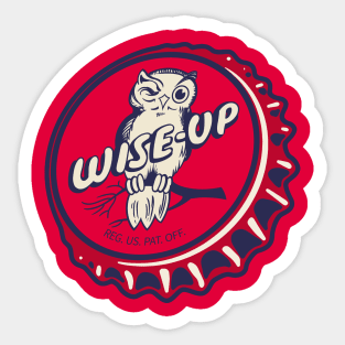 Vintage Wise Up Soda Bottlecap Sticker